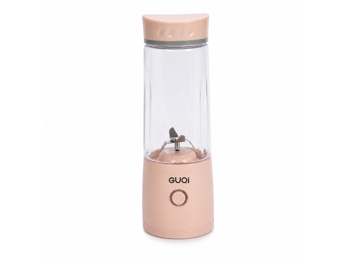 Liquidificador Portátil Elétrico Guqi Recarregável Por Usb, Copo Mini Para Sumos, Rosa