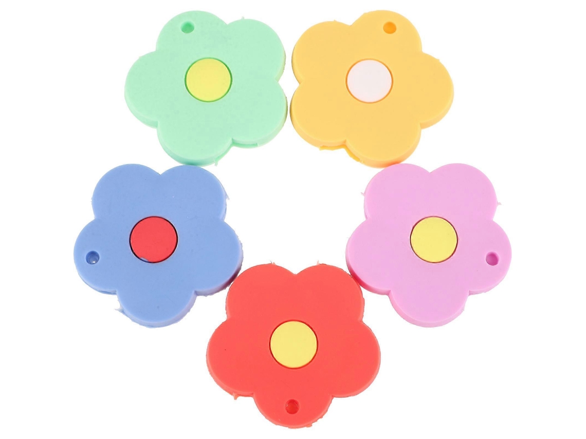 Capas De Chave De Silicone, Estilo Flor, 5 Unidades