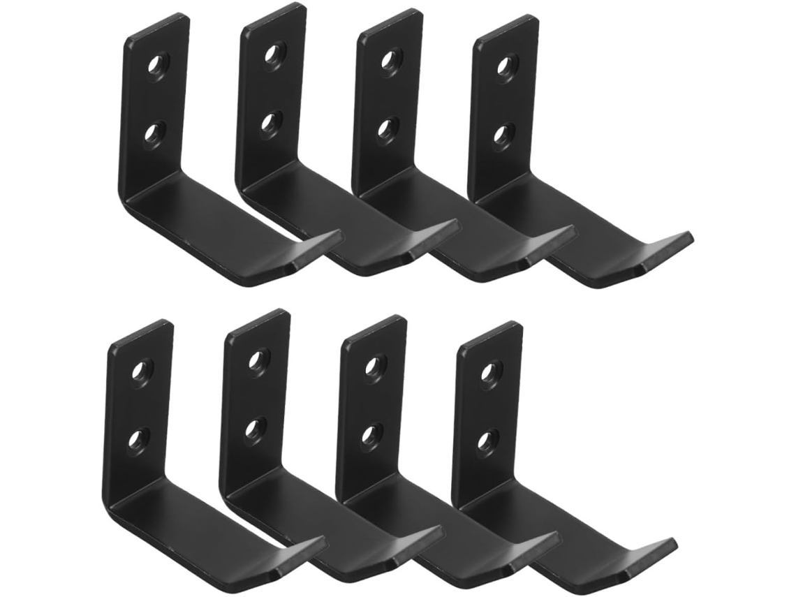 Conjunto De 8 Ganchos Parede Em Aço Inoxidável Para Garagem, Resistent