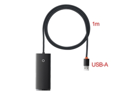 Yizhood 1m 4 portas USB para USB A para USB 3.0 4 Ethernet Splitter Dock Station Cabo para laptop Macbook Pro Preto