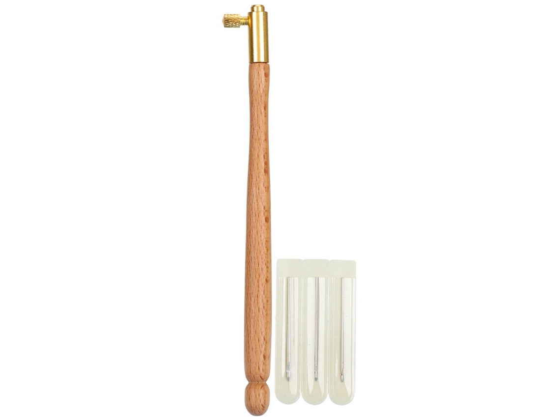 Conjunto de Ferramentas Anti bordado Francês para Bordado, Artesanato e Costura AQUAFORGE (agulha de Bordado Francesa de Madeira)