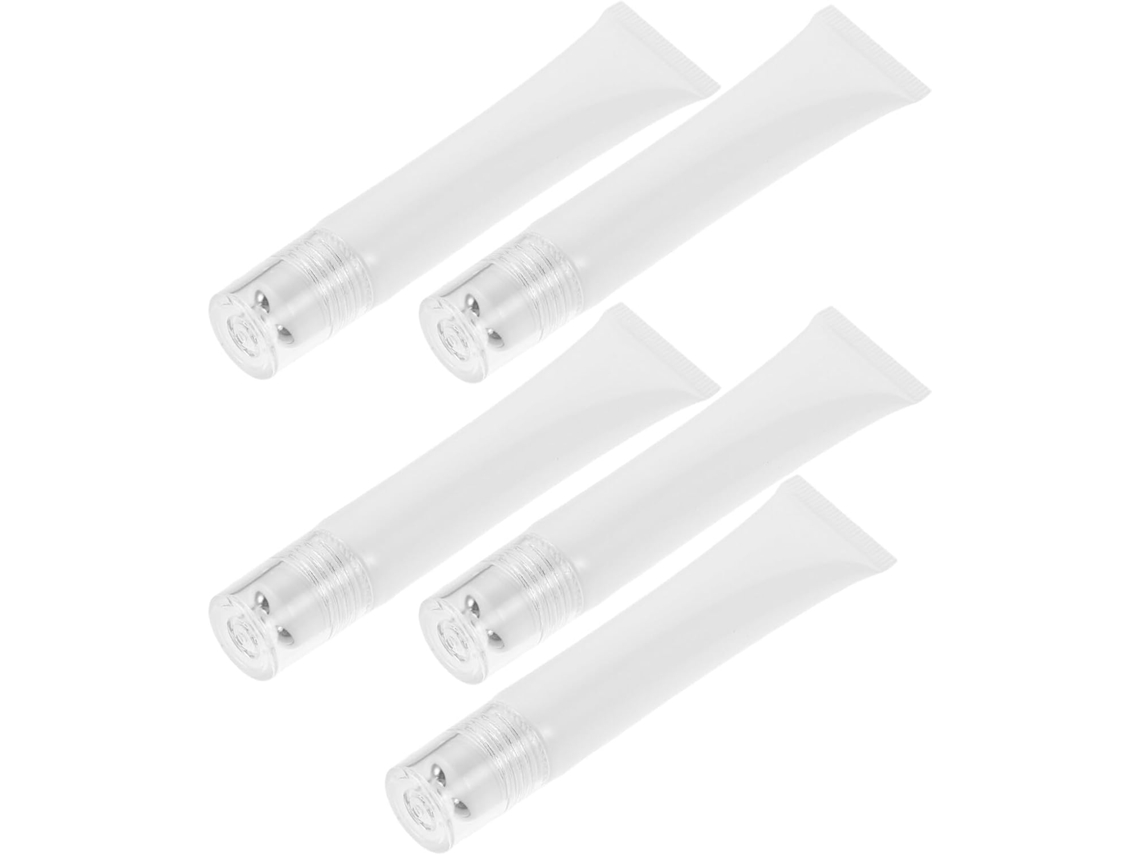 De 5 Frascos Roll-on Recarregáveis De 20ml Para Creme De Contorno Dos Olhos, Tubos Macios Vazios Com Aplicador Roll-on.