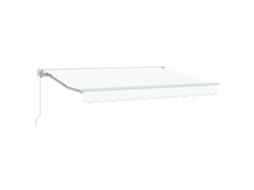 Conjunto 1 Toldo Retrátil Vidaxl Branco Alumínio (3 X 2,5 M)