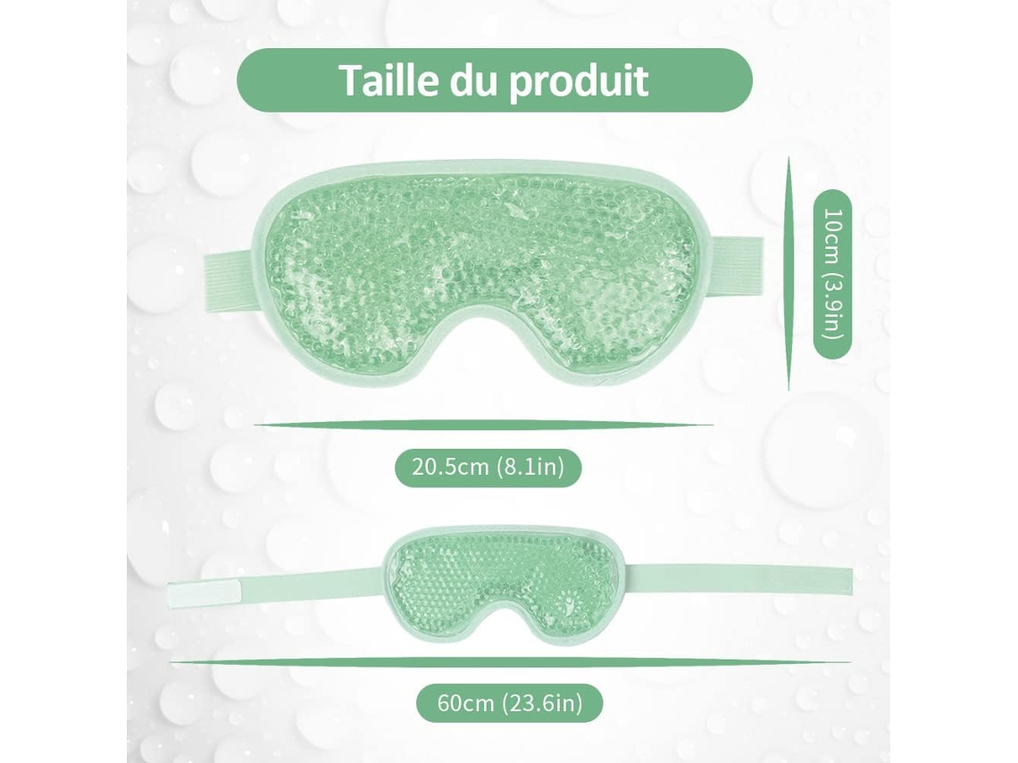 Máscara de Gel Refrescante para Olhos Inchados e Secos, Reutilizável AQUAFORGE