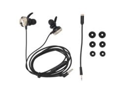 Fones de Ouvido para jogos intra auriculares EOOCOO com microfone externo ajustável, cancelamento de ruído estéreo