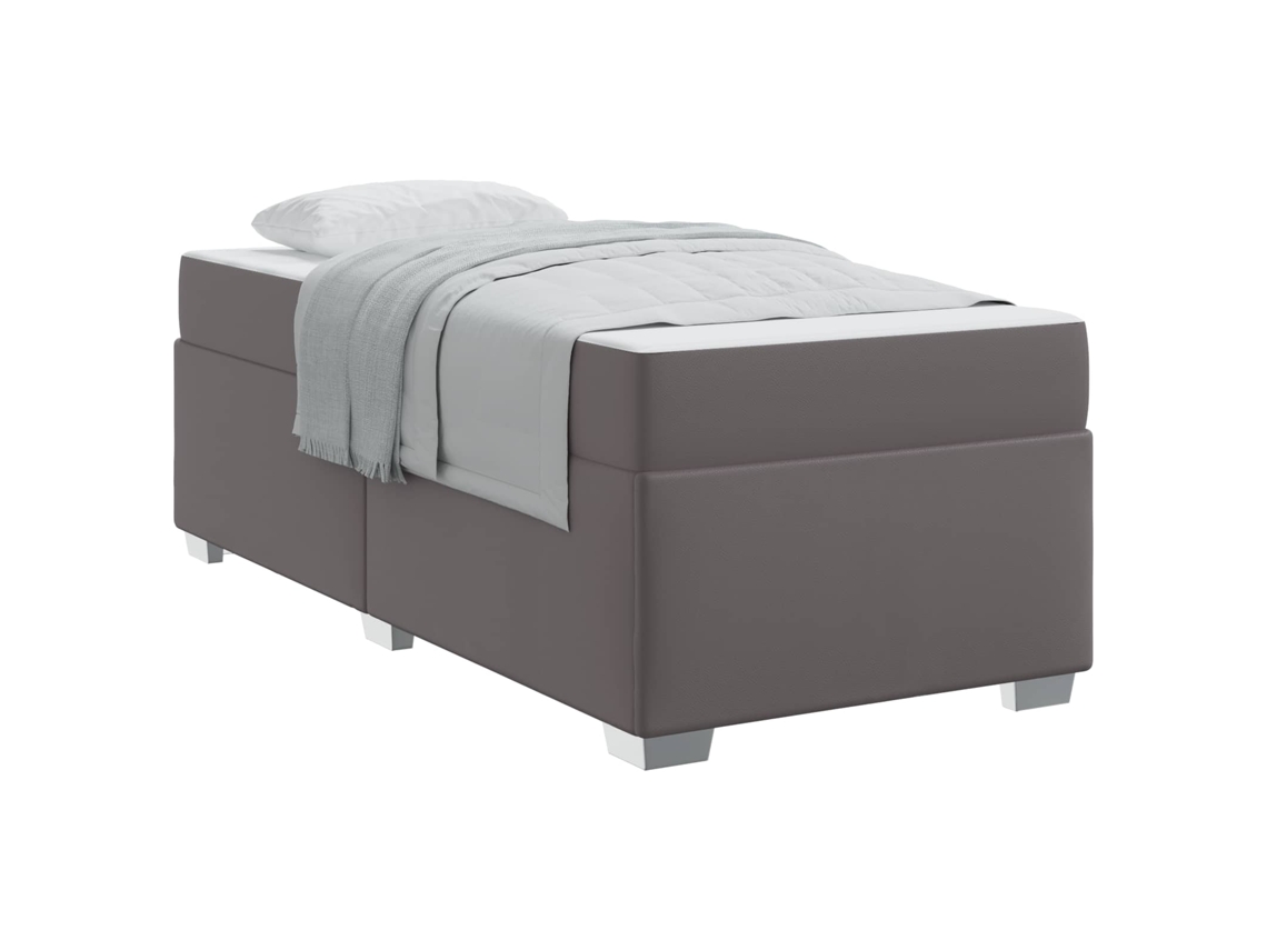 Conjunto 1 Cama Box Vidaxl Cinzeto Pvc (200 X 100 X 66 Cm)