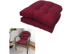 Conjunto Genérico De 2 Almofadas Em Formato U 48x 48cm – Acolchoadas Para Assento, Ideais Para Uso Interno E Externo