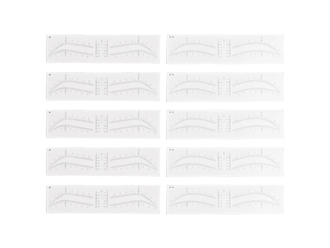 Adesivo Para Sobrancelha, Fácil De Usar, Design Leve, Cada Forma 5pcs