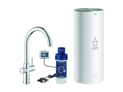 Torneira e caldeira GROHE Red Duo tamanho L, bico em C, Cor: cromado