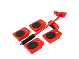 Conjunto de Elevador e Carrinho Triangular para Móveis, Reforçado, Capacidade de Carga de 200kg, 5 Peças