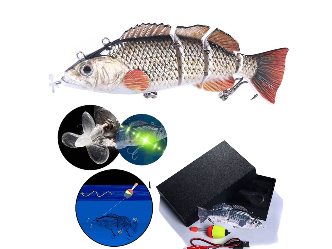 Señuelo de Pesca Eléctrico Segmentado Usb S/MARCA
