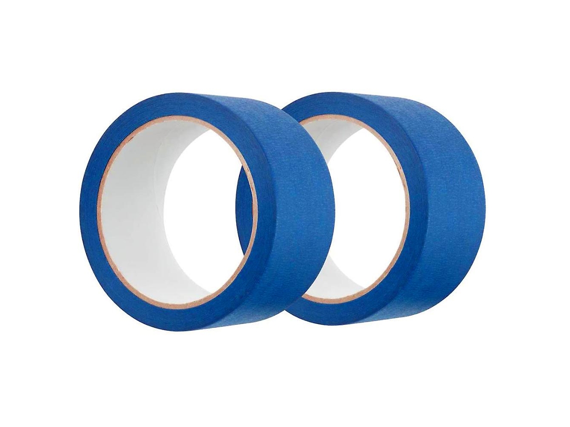 Fita adesiva azul TS (pacote com 2, 5 cm de largura), removível, para decoração de casa, impressora 3D, Cal Slowmoose