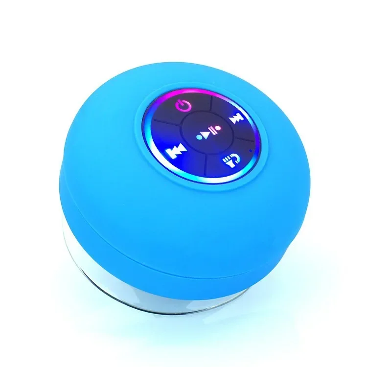 (azul) Mini Áudio Bluetooth Portátil Com Efeito De Luz Led