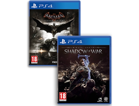 Jogo PS4 Batman Arkham Knight + Shadow Of War — | Idade Minima Recomendada: 18