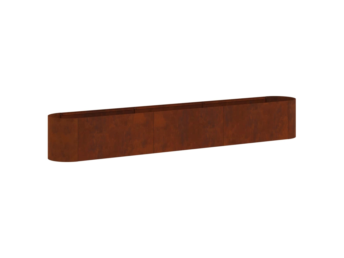 Conjunto 1 Vaso De Jardim Vidaxl Vermelho Metal (280 X 40 X 40 Cm)