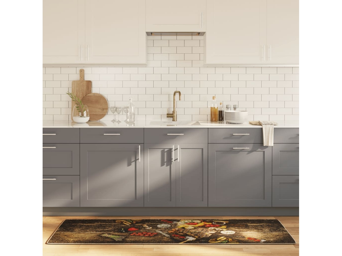 Vidaxl Tapete De Cozinha Lavável 60x180 Cm Multicor