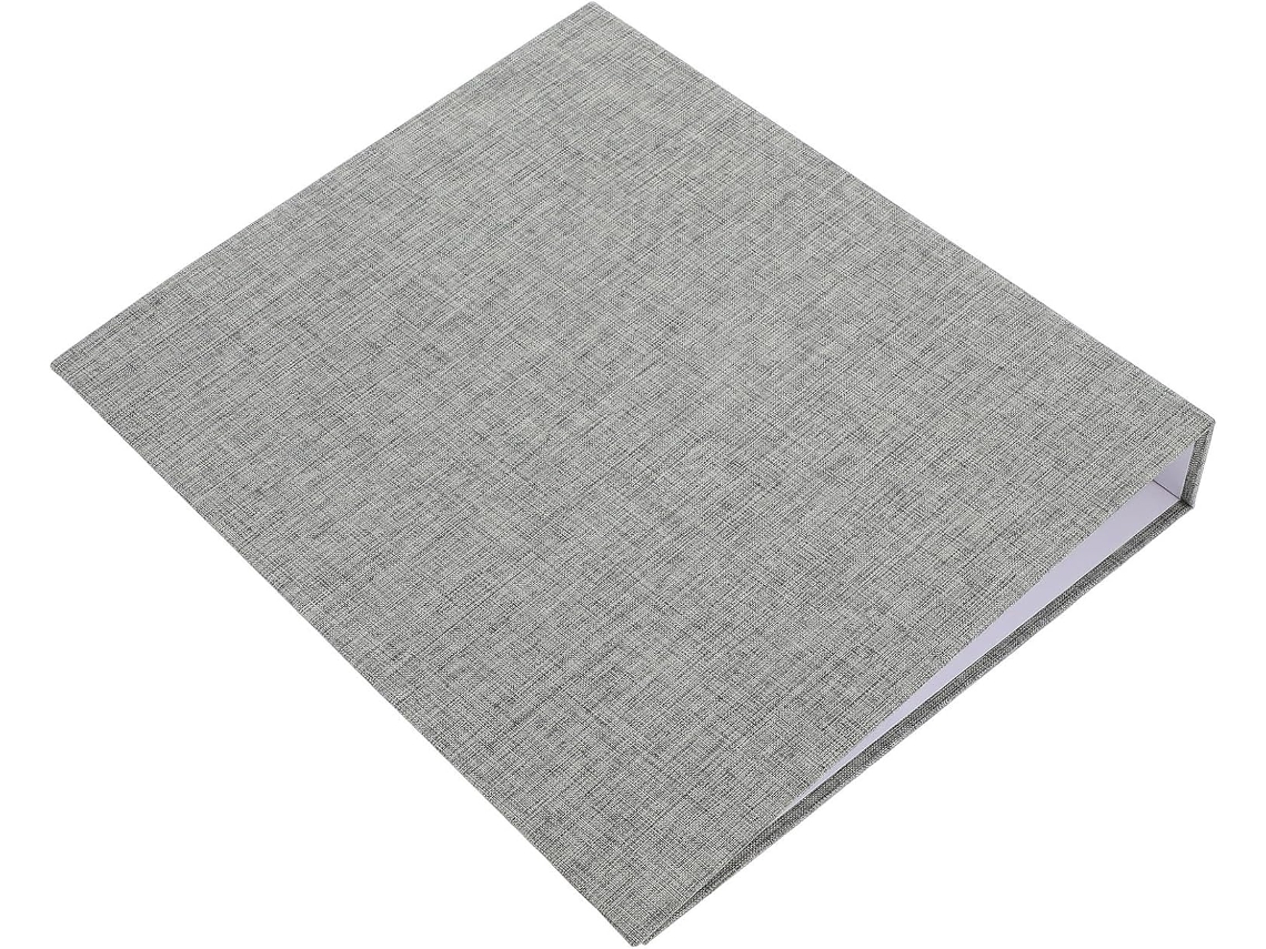 Pasta De Argolas A4 Com Capa Tecido, Organizador Multiuso Documentos E Receitas, Design Minimalista Com 3 Furos