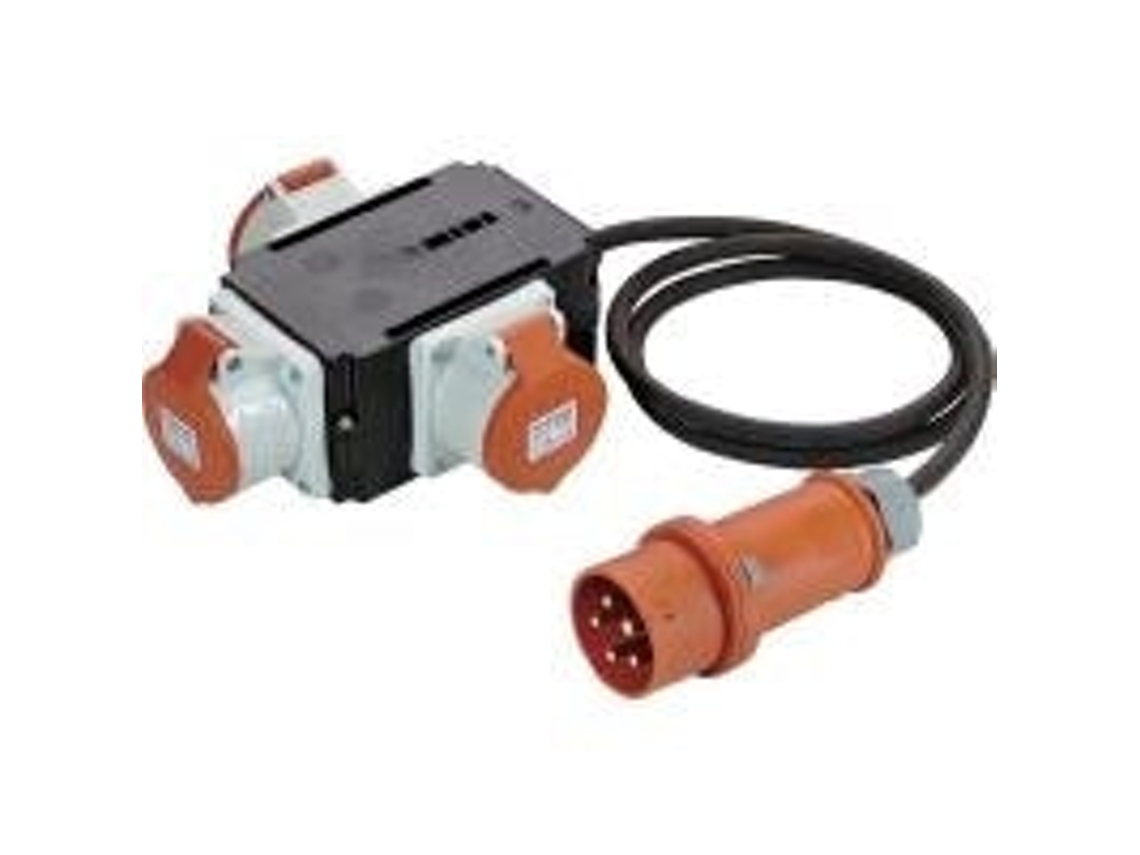 Distribuidor de energia Mixo 60529 400 V ou 32 A 1 plugue Cee 32 A, 5 pinos 400 V IP44 As Schwabe (60529)