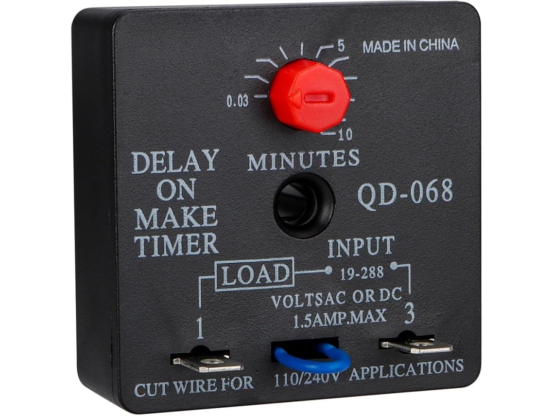 Qd-068 Temporizador De Atraso Ajustável 0 03 A 10 Minutos 1 Unidade