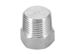 Tapon De Tubo De Acero Inoxidable Con Rosca Macho, Cabeza Hexagonal, Enchufe, Ranurado (npt1/2 1 Pieza)