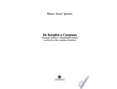 Livro De Karpfen A Carpeaux de VENTURA (Português do Brasil)