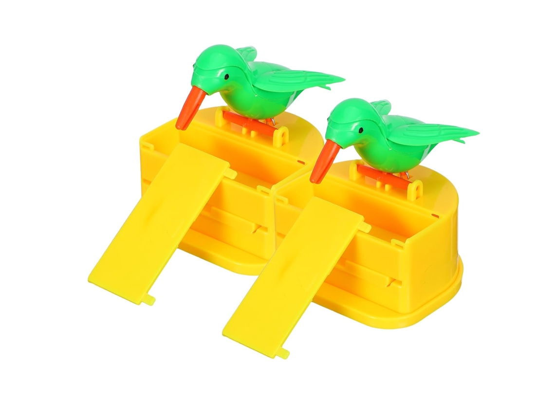 Porta-palitos Automático Para Pássaros, Conjunto Com 2 Peças, Plástico.