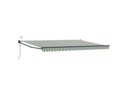Conjunto 1 Toldo Elétrico Vidaxl Verde Poliéster (4,5 × 3 M)