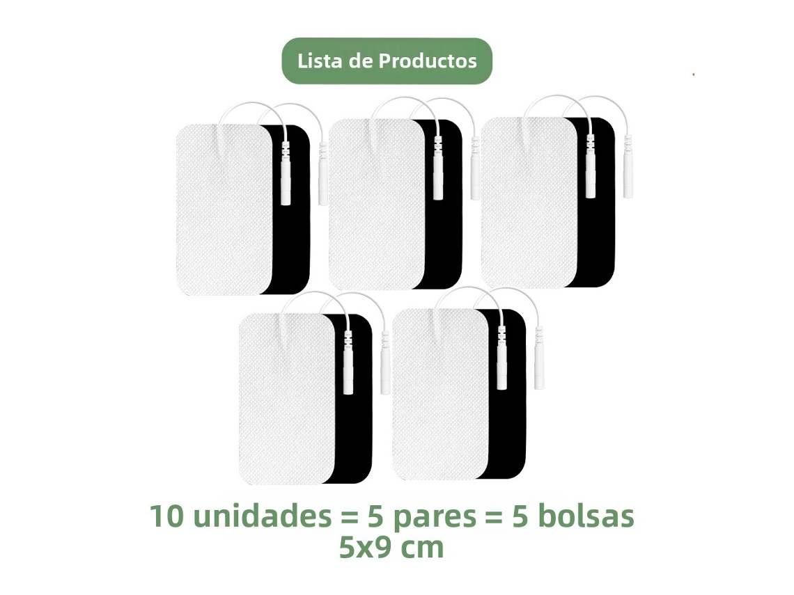 (182 X 10 Unidades, 5x9cm) Adesivos De Eletrodos De Gel Para Emagrecimento E Estimulação Muscular Por Pulso Ems