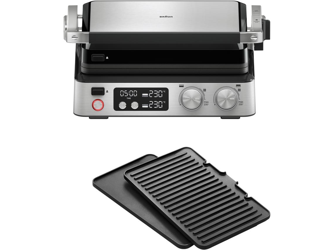 Grelhador de Contacto BRAUN Multigrill 7 CG7040 (2000 W - Inox)