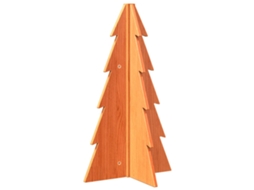 Wooden Christmas Tree, Wooden Christmas Trees Vidaxl Marrom Madeira De Pinho (69.5 Cm)