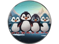 Ímãs De Geladeira Coloridos Com Cinco Pinguins Fofos, Feitos De Liga Metálica, Ideais Para Quadro Branco, Armário
