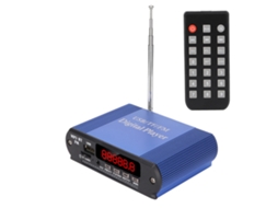 Amplificador De Potência 3 Em 1 Com Mp3, Rádio, Bluetooth 5.0 E Controle Remoto - Azul