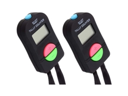 Calculadora Digital Manual Eletrônica com Função Clicker para Somar e Subtrair BRILVIBERA
