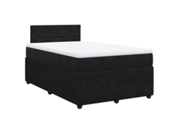 Box Spring Bed, Box Spring Beds Vidaxl Preto Veludo (120 X 190 Cm)
