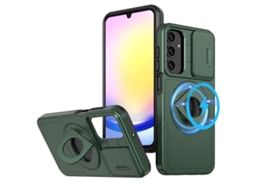 Capa Zruxe Compativel Com Samsung Galaxy A34 5g (camshield - Magsafe - Ring Holder - Armor - Verde Escuro)