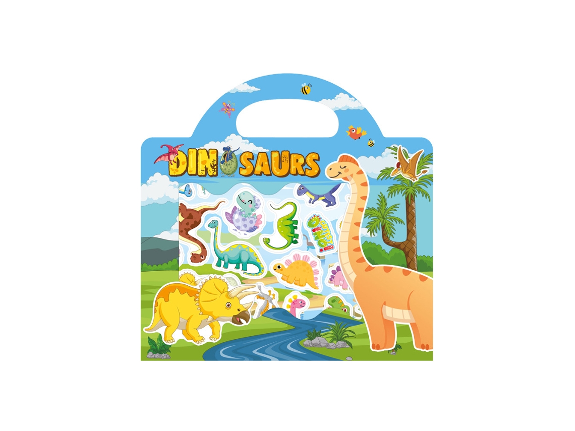 Jogo de Quebra cabeça Educativo Infantil Totalmente Novo, com Tema de Animais de Desenho Animado Reutilizáveis. MDUG (estilo 1)