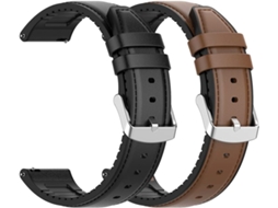 Pulseira Compatível Com O Smartwatch Agptek Lw11, De Couro E Silicone