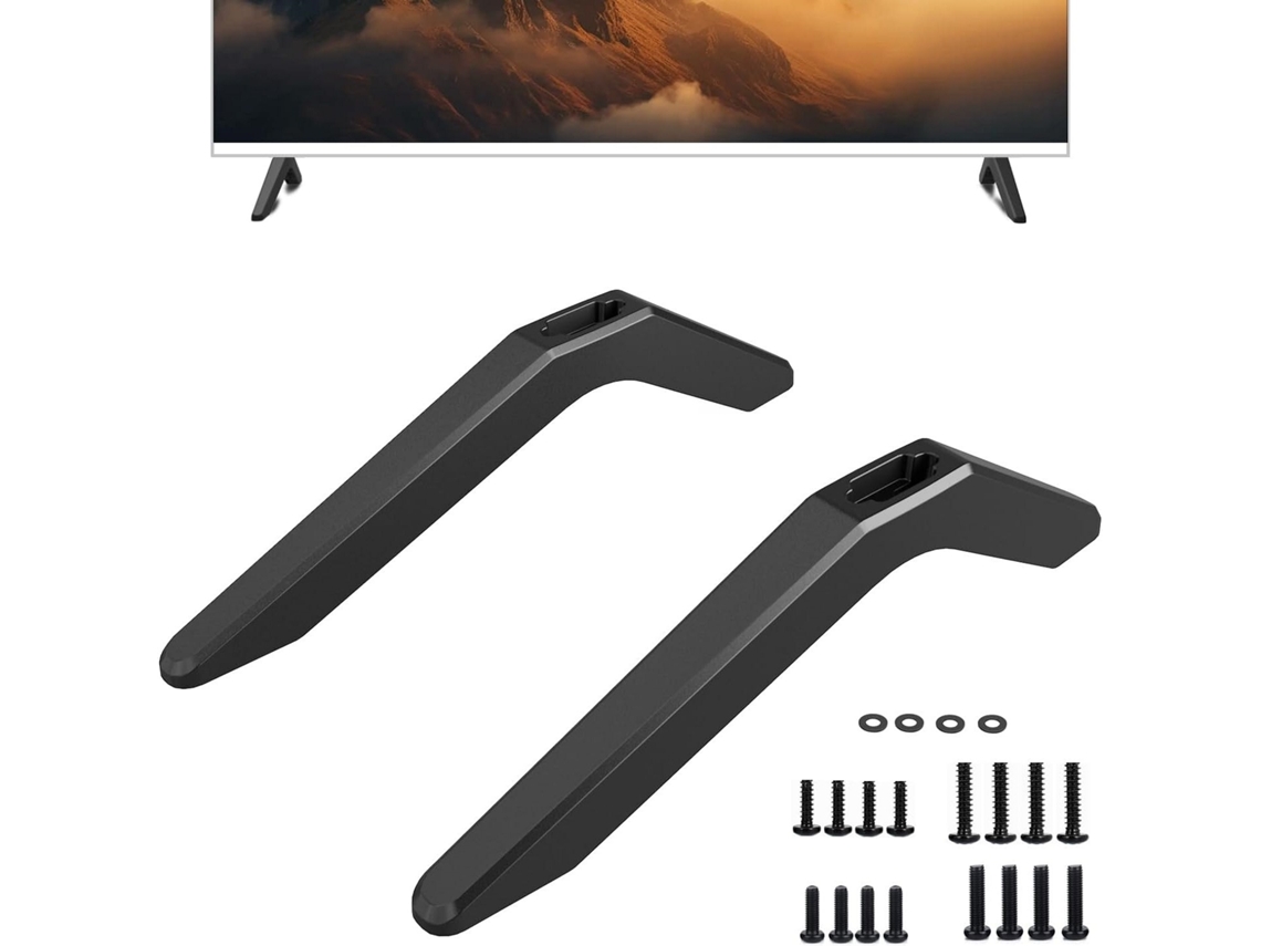 Suporte de Mesa para Tv em Liga de Alumínio, Resistente, com Orifícios de Até 30 Mm, Instalação Fácil ZYBLSSBB