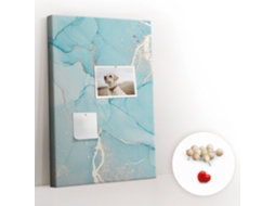 Quadro De Cortiça Mármore Decorativo Para O Escritório Espelharte (40x60 Cm)