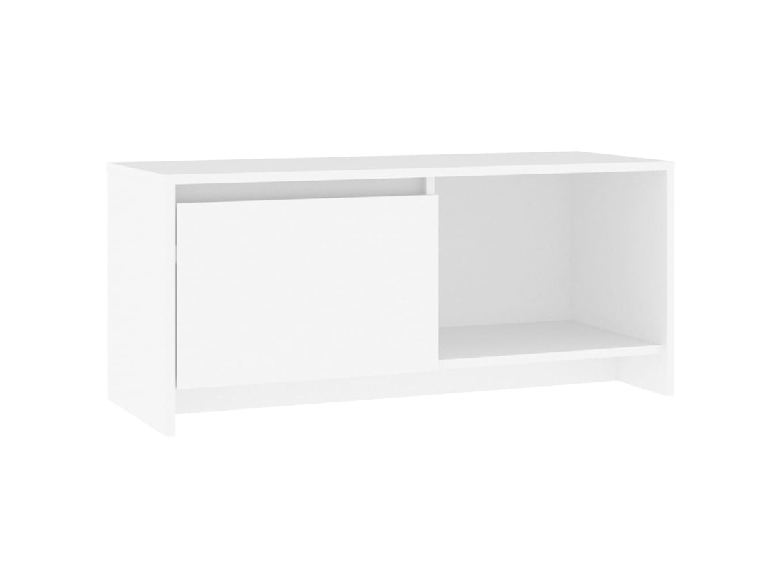 Móvel para TV 90x35x40 cm em aglomerado branco, EXCLUSIVO DA MAISON