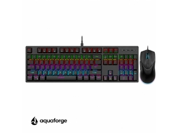Kit Teclado E Rato Mecânico Rgb Switch Azul, Para Jogos