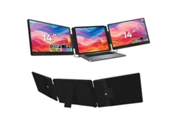 Monitor Portátil Fopo S7 De 14 Polegadas Com Ecrã Duplo | Rotação De 360° | Fhd 1920*1200 |