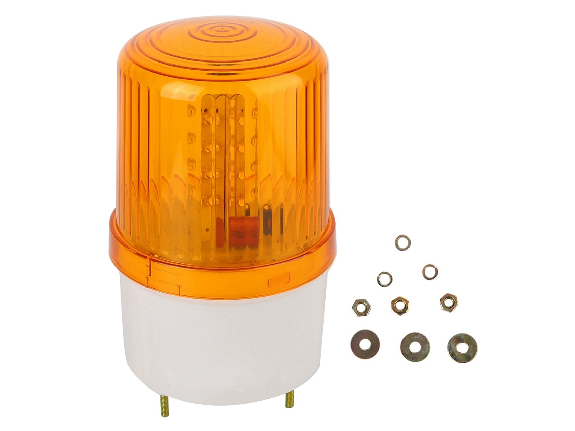 Luz De Advertência Led Exterior Piscante Para Armazém Tráfego Construção 110v