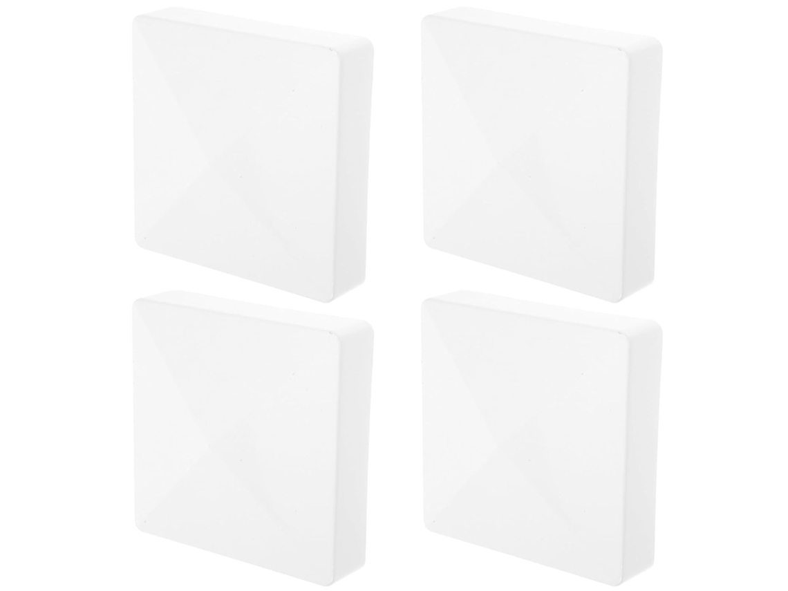 Inoomp Tampas para Postes de Cerca, Plástico, Redondas, 4 Peças, 75mm, Capass Às Intempéries para Cercas e Pátios CHABERLU