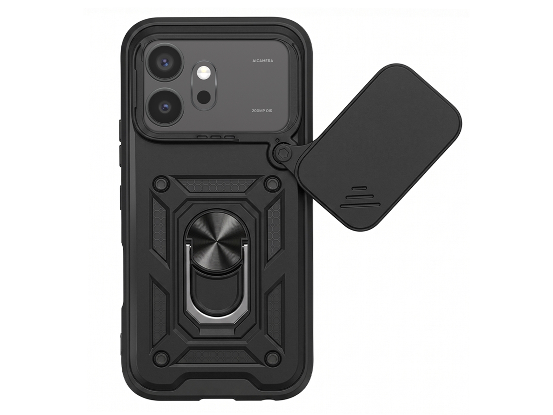 Capa Antichoque Para Honor 600 Com Proteção De Câmara Rotativa E Anel Suporte