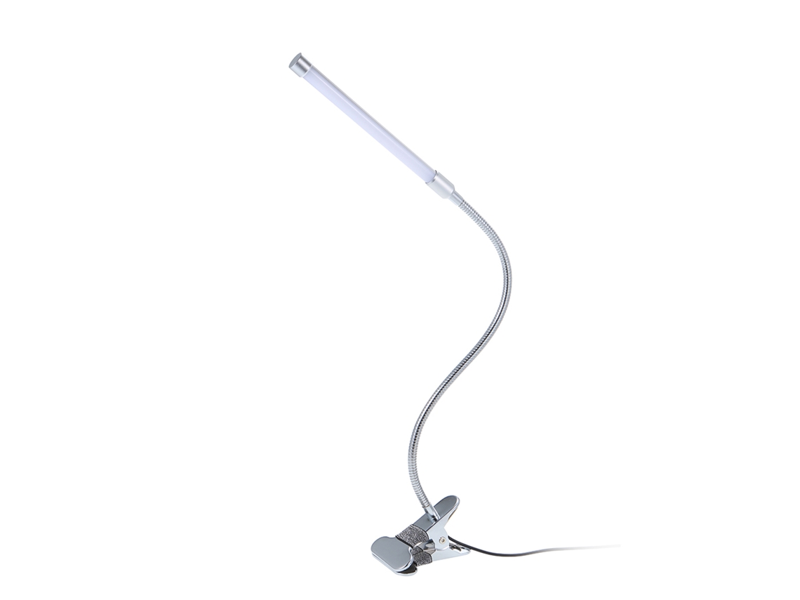Rebe-lâmpada De Mesa Com Pinça Led 36 Luzes 3 Cores 10 Níveis De Brilho Flexível Usb 5v 10w Para Estudo Escritório Sala Estudante