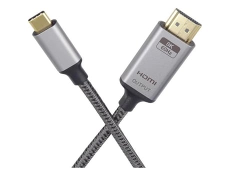 Câble Usb C Para Hdmi 2.1 Cord Premium 8k 2m Plug And Play Preto Premium Cord