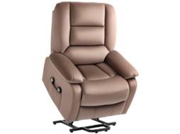 Poltrona Reclinável Marrom Com Função De Massagem, 90 X 93 110 Cm,