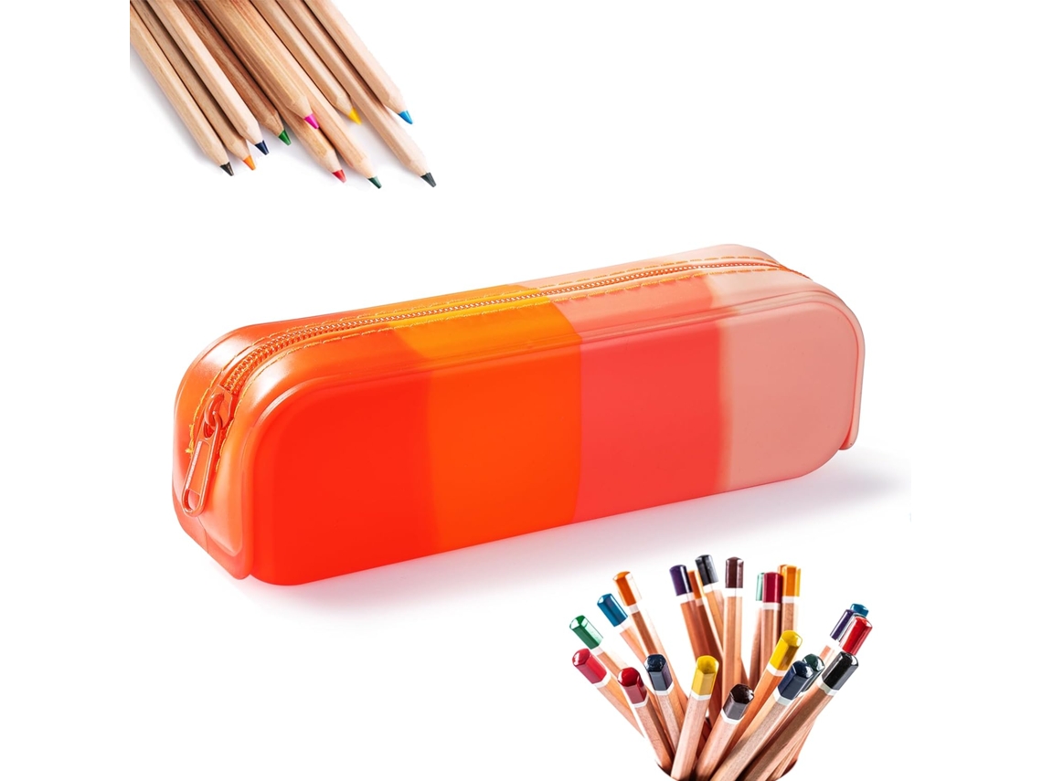 Estojo para Lápis, Silicone, Multicolorido, Meninas AQUAFORGE