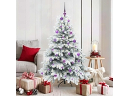 Vidaxl Árvore De Natal Artificial Com 150 Leds Branco 150 Cm Pe E Pvc
